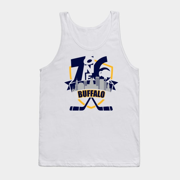 716 Buffalo Hockey Color Tank Top by AssortedRealitee